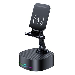 Ηχεἰο with phone stand Kisonli M5, Bluetooth, Wireless charging, FM, AUX, RGB, Διαφορετικα χρωματα - 22275 έως 12 άτοκες Δόσεις
