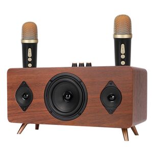 Ηχεἰο Kisonli G105, Karaoke, Bluetooth, USB, SD, AUX, Καφέ - 22304 έως 12 άτοκες Δόσεις