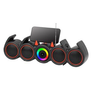 Ηχεἰο Kisonli LED-918, Bluetooth, USB, SD, RGB, AUX, FM, Μαυρο - 22317 έως 12 άτοκες Δόσεις