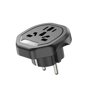 Αντάπτορας Earldom ES-SC26, UK/US/AU to EU Schuko, 250V, Universal, Μαυρο - 40523 έως 12 άτοκες Δόσεις