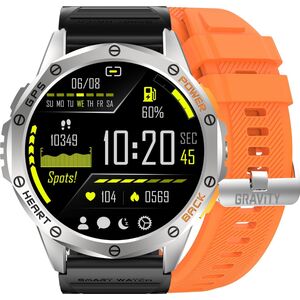 Zegarek męski SMARTWATCH GRAVITY GT24-4 SR/BK/OG