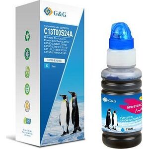 Tusz G&G kompatybilny z C13T00S24A, NPR-E103C-70ml-B, cyan