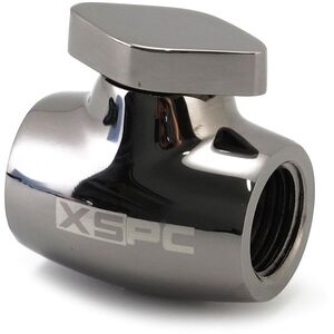 XSPC G1/4 Σφαιρική βαλβίδα - Ορείχαλκος, Μαύρο-Χρώμιο