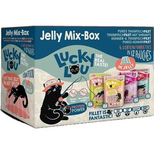 Lucky Lou Karma Dla Kota Jelly-Mix-Box Saszetki 12x70g