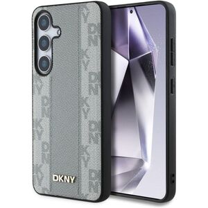 Etui DKNY Leather Checkered Pattern      MagSafe do Samsung Galaxy S25 taupe
