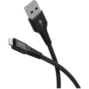 Kabel tekstylny Lightning USB-C z metalowymi złączami, 2 m - Długość kabla 2 m