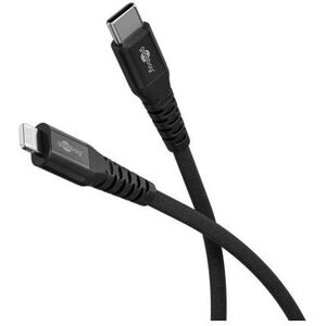 Kabel tekstylny Lightning USB-C z metalowymi złączami, 0,5 m - Długość kabla 0.5 m