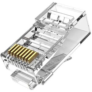 Vention IDBR0-100 wtyczka RJ-45 Srebrny, Przezroczysty