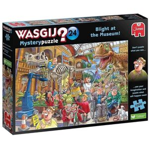 Puzzle 1000 Wasgij Mystery Afera w muzeum