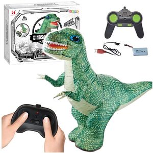 Duży Dinozaur Dmuchany Zdalnie Sterowany RC Zielony 130 x 190cm LEAN Toys