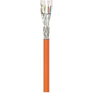 Goobay Wentronic Goobay Cat.7 Raw Cable A Network Cable, S / FTP (PiMF), Orange, 250 m - CU, AWG 23/1 (solid), LSZH (91889)