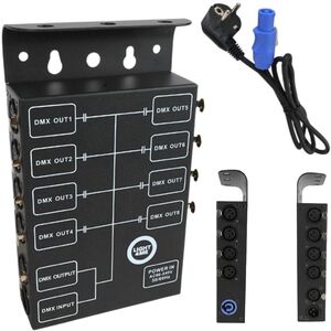 LIGHT4ME XSPLIT 8 rozdzielacz sygnału DMX splitter 8-kanałowy uchwyt montażowy