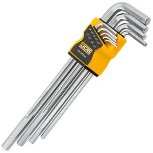 JCB IMBUSY CALOWE  9szt. /B.DŁ.  1/16 - 3/8"