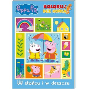 Peppa Pig. Koloruj bez końca cz.3 W słońcu i w...