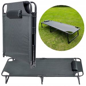 Πτυσσόμενο κρεβάτι κάμπινγκ PLATINET 800D OXFORD, 185X65X30 CM ΣΚΟΥΡΟ ΠΡΑΣΙΝΟ 46143