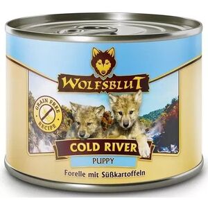 Wolfsblut Dog Puppy Cold River - πέστροφα και γλυκοπατάτες κονσέρβα 200g