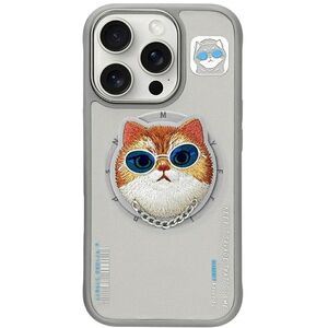 NIMMY θήκη GLASSES COOL CAT συμβατή με MagSafe για IPHONE 16 Pro γκρι