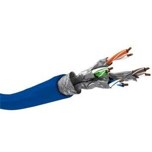Καλώδιο δικτύου CAT 7A, S/FTP (PiMF), μπλε - Μήκος καλωδίου 50 m