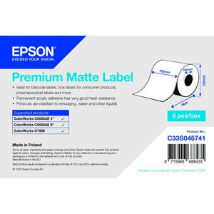 Epson Epson Premium Matte Label - Συνεχής Ρολό: 102mm x 60m