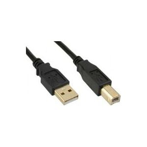 Kabel USB MicroConnect USB-A - USB-B 5 m Czarny (USBAB5G)