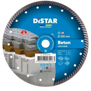 ΔΙΑΜΑΝΤΟΔΙΣΚΟΣ DISTAR BETON PRO 230 x 2,6 x 22,23mm TURBO