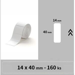 Niimbot Niimbot štítky RP 14x40mm 160ks Bílé pro D11, D11-M, D110, D110-H 14102794 6972842747556