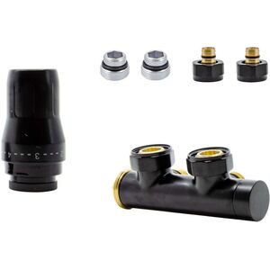 Σετ DUO-PLEX 3/4xM22x1.5 ΑΡΙΣΤΕΡΟ, ΔΕΞΙΟ ΝΙΠΛΕΣ, ΒΑΘ. ΣΤΗΝ ΤΡΟΦΟΔΟΣΙΑ, ΧΡΥΣΟ PEX - ΜΑΥΡΟ ΜΑΤ