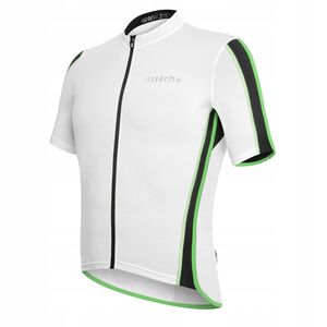 RH+ Sprint Jersey FZ λευκό-μαύρο-φωτεινό πράσινο - ECU0285
