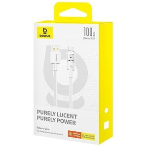 Καλώδιο Baseus Gem USB-USB C 100W 1m (λευκό)