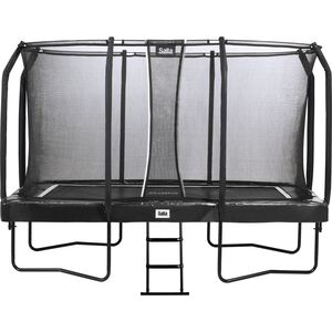 Trampolina ogrodowa Salta ogrodowa First Class z siatką wewnętrzną 366 x 214 cm czarna