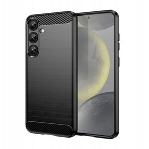 Θήκη σιλικόνης Carbon Case για Samsung Galaxy S25+ - μαύρη