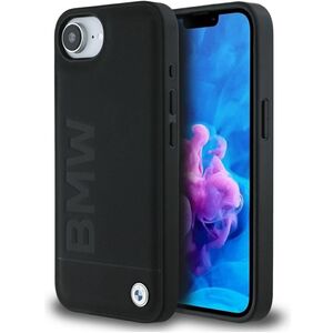 Θήκη BMW Δερμάτινη με Θερμοτυπία για iPhone 16e μαύρο