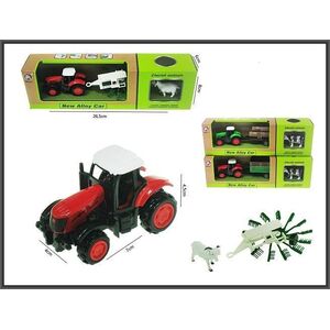 Hipo Τρακτέρ με ρυμουλκούμενο 16cm + ζώο H13521 43075