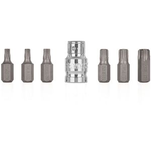 7 τεμ. σετ άκρων κατσαβιδιού TORX T25-T55 (10/100)