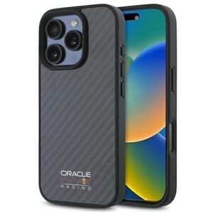 Red Bull RBHMP16L24CFILSK iPhone 16 Pro  6.3" hardcase czarny/black Carbon Fiber Shiny Logo MagSafe
