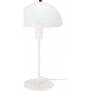 Lampka biurkowa stołowa biała metalowa 18x36cm grzybek minimalistyczna