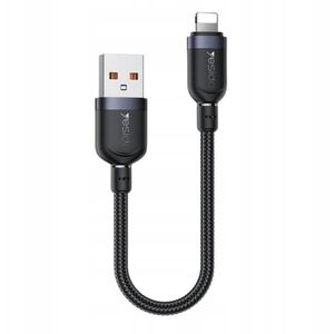 Καλώδιο yesido CA131L 12W USB-iP 0.3m 2.4A ΜΑΥΡΟ