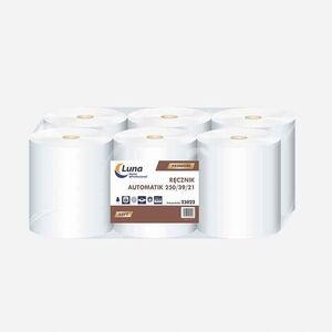 Luna Soft Home Automatik 250/39/21 – Χαρτοπετσέτα, 2-στρώσεις, κυτταρίνη – 6 ρολά