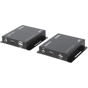 MANHATTAN 1080p60Hz HDMI KVM over IP Extender Set HDMI-Επέκταση σήματος έως 120m μέσω καλωδίου Cat6 ή δικτύου με δυνατότητα IP