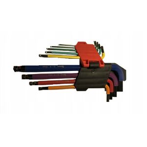 Έγχρωμα κλειδιά Allen 1,5-10mm 9τεμ. CrV (6/48)