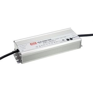 Τροφοδοτικό LED 24V 320W 13.34A, PFC, IP67 ρυθμιζόμενο, MEAN WELL, HLG-320H-24B