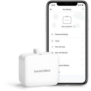 SwitchBot Bot Έξυπνος Διακόπτης Toggle   Έξυπνος Διακόπτης λευκός
