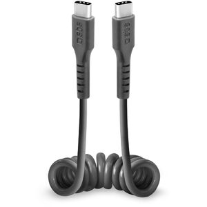 Σπιράλ καλώδιο SBS TECABLETYPCCSK USB-C - USB-C 0,5m - μαύρο