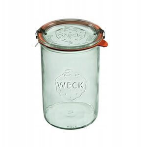 Κυλινδρικό βάζο 1000 ml (6 τεμ), καπάκι, λαβή, σφραγίδα x2