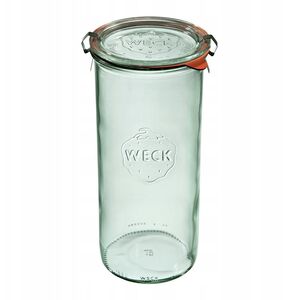Κυλινδρικό βάζο 1500 ml (6 τεμ), καπάκι, λαβή, σετ x2