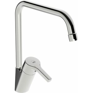 ORAS SAGA STYLE μπαταρία νεροχύτη, ψηλή, με μακρύ στόμιο 22 cm, χρώμα χρωμίου.