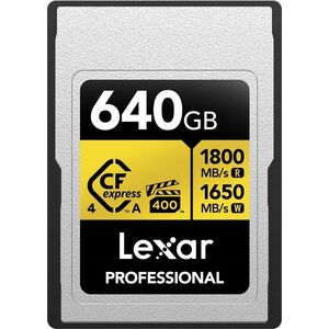 Lexar CFexpress 4.0 Pro Gold, VPG400, R1800/W1650 (Type A) 640GB