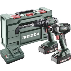 Σετ συνδυασμού Metabo SB 18 + SSD 18 LT 200 BL - Κρουστικό δράπανο μπαταρίας, κρουστικό κατσαβίδι μπαταρίας συμπεριλαμβανομένης της μπαταρίας, συμπεριλαμβανομένου του φορτιστή (685197000)
