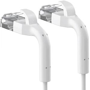 ExtraLink Κατ.6A U/Ftp 0.5M 1Gbps Λευκό | Patchcord Lan | Χαλκός Καλώδιο Δικτύου Στριμμένο Ζεύγος, Σπασμένη Άκρη