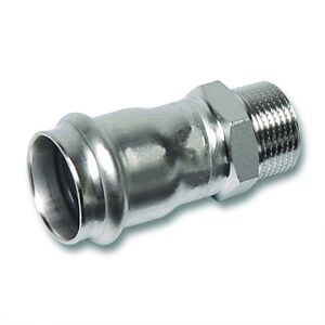 Σύνδεσμος SANHA-NIROSAN-PRESS από ανοξείδωτο χάλυβα d15x1/2 GZSANHA